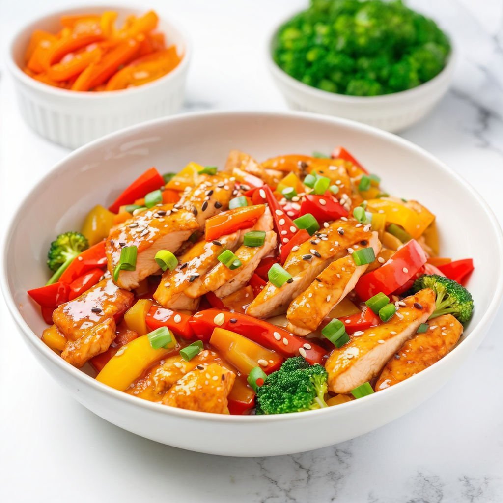 vibrant-stir-fry-thinly-sliced-chicken-breasts-red-and-yellow-bell-peppers-broccoli-florets-juli