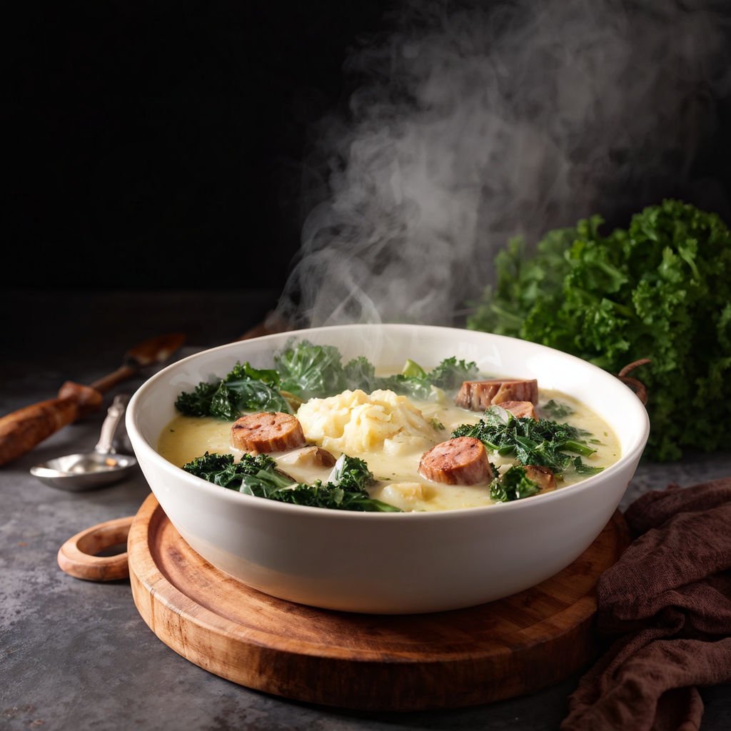 Hearty Zuppa Toscana Creamy Italian Soup with Sausage and Kale