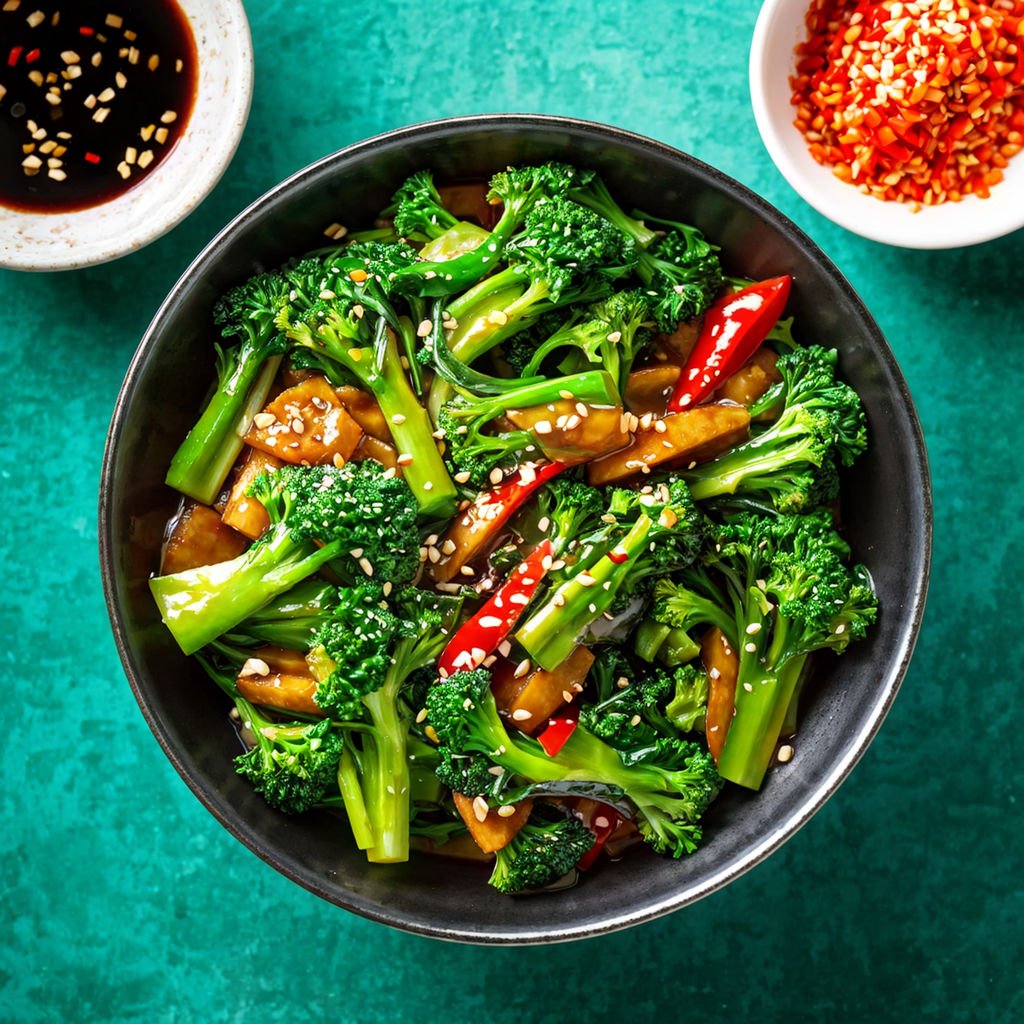 Vibrant Chinese Broccoli Stir-Fry with Garlic and Oyster Sauce